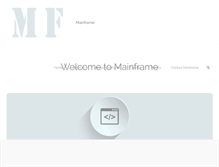 Tablet Screenshot of mainframe.co.at